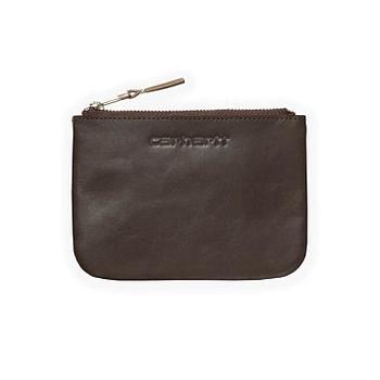 Simple Zip Wallet Cow Leather Brown Carhartt WIP